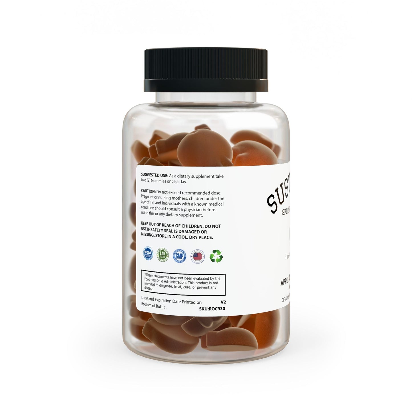 Apple Cider Vinegar Gummies (60 Gummies) - Sustainly Shop