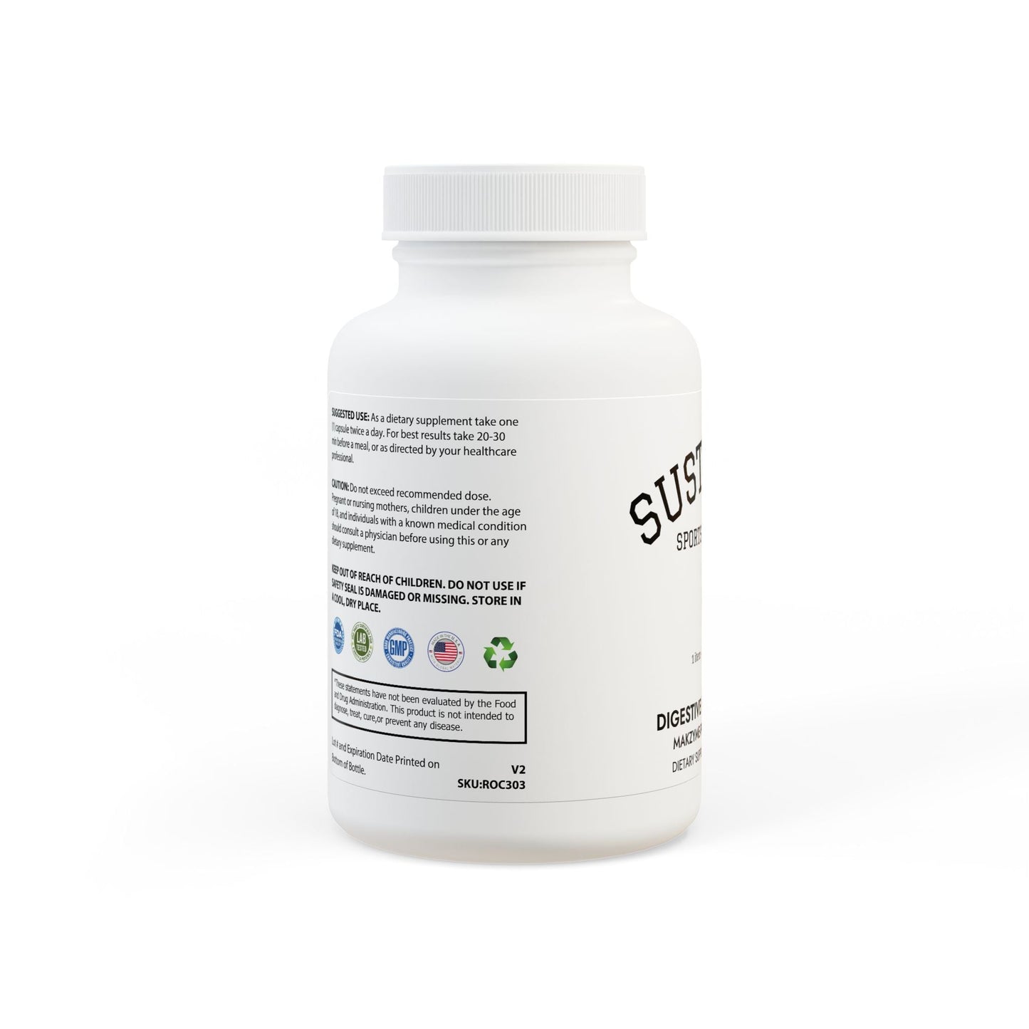 Digestive Enzyme Blend Supplement (60 Capsules) - Sustainly Shop