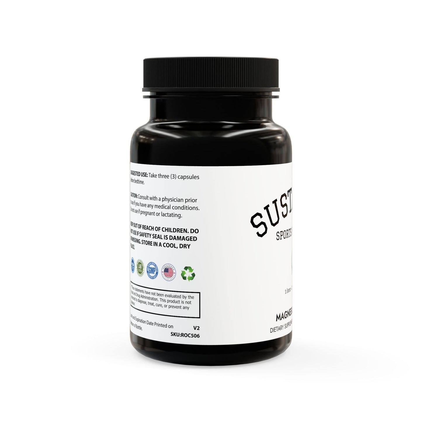 Magnesium Zinc Supplement (90 Capsules) - Sustainly Shop