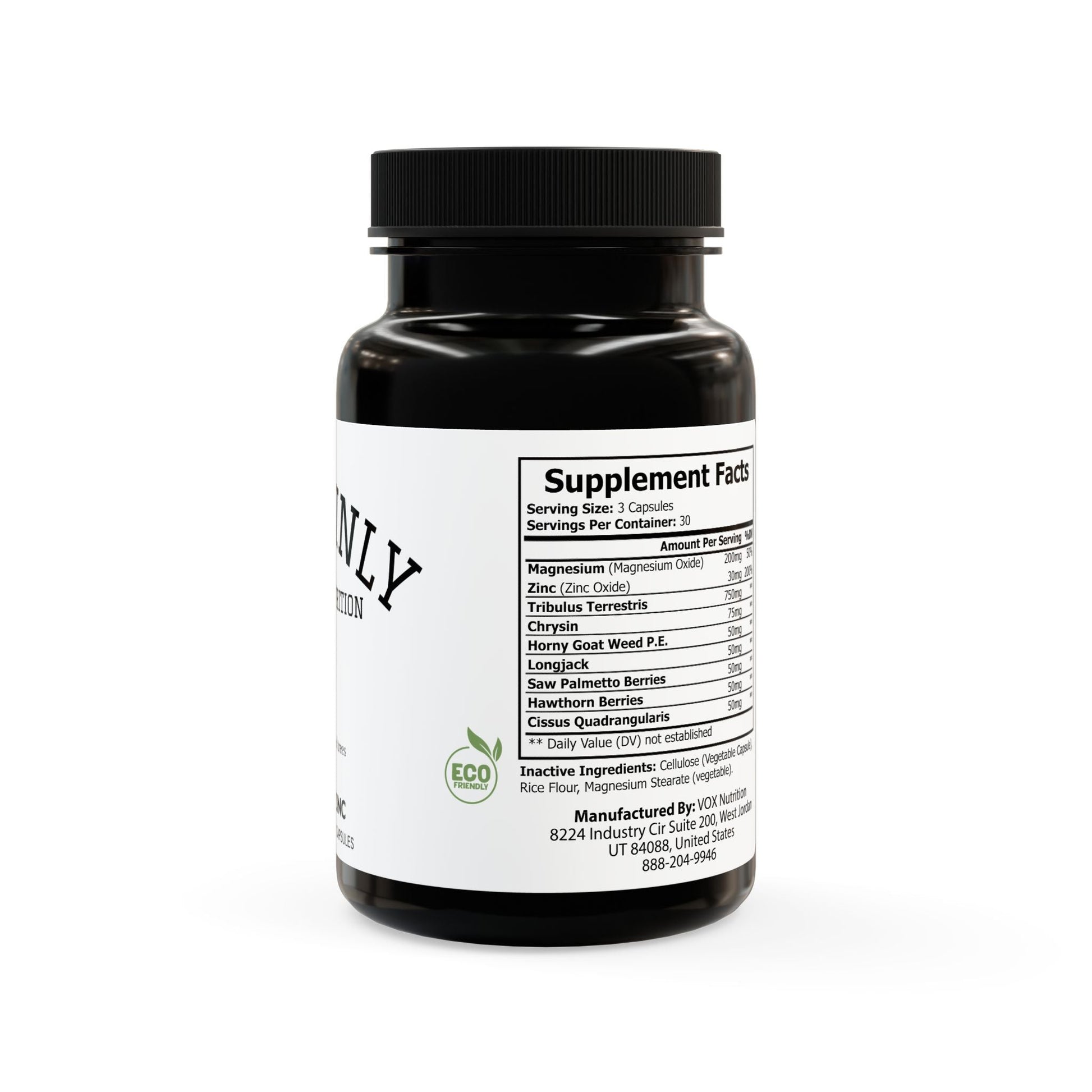 Magnesium Zinc Supplement (90 Capsules) - Sustainly Shop