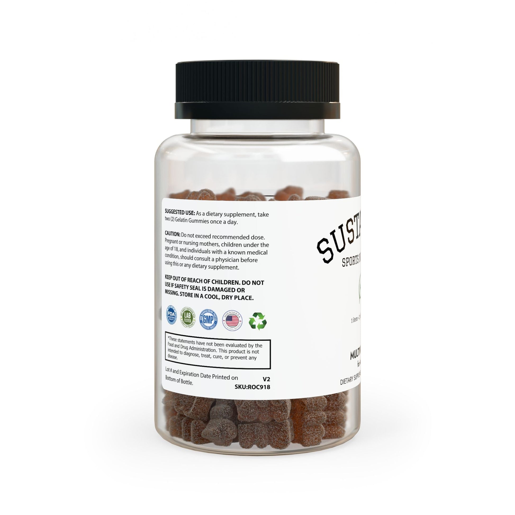 Multivitamin Gummies for Adults (60 Gummies) - Sustainly Shop