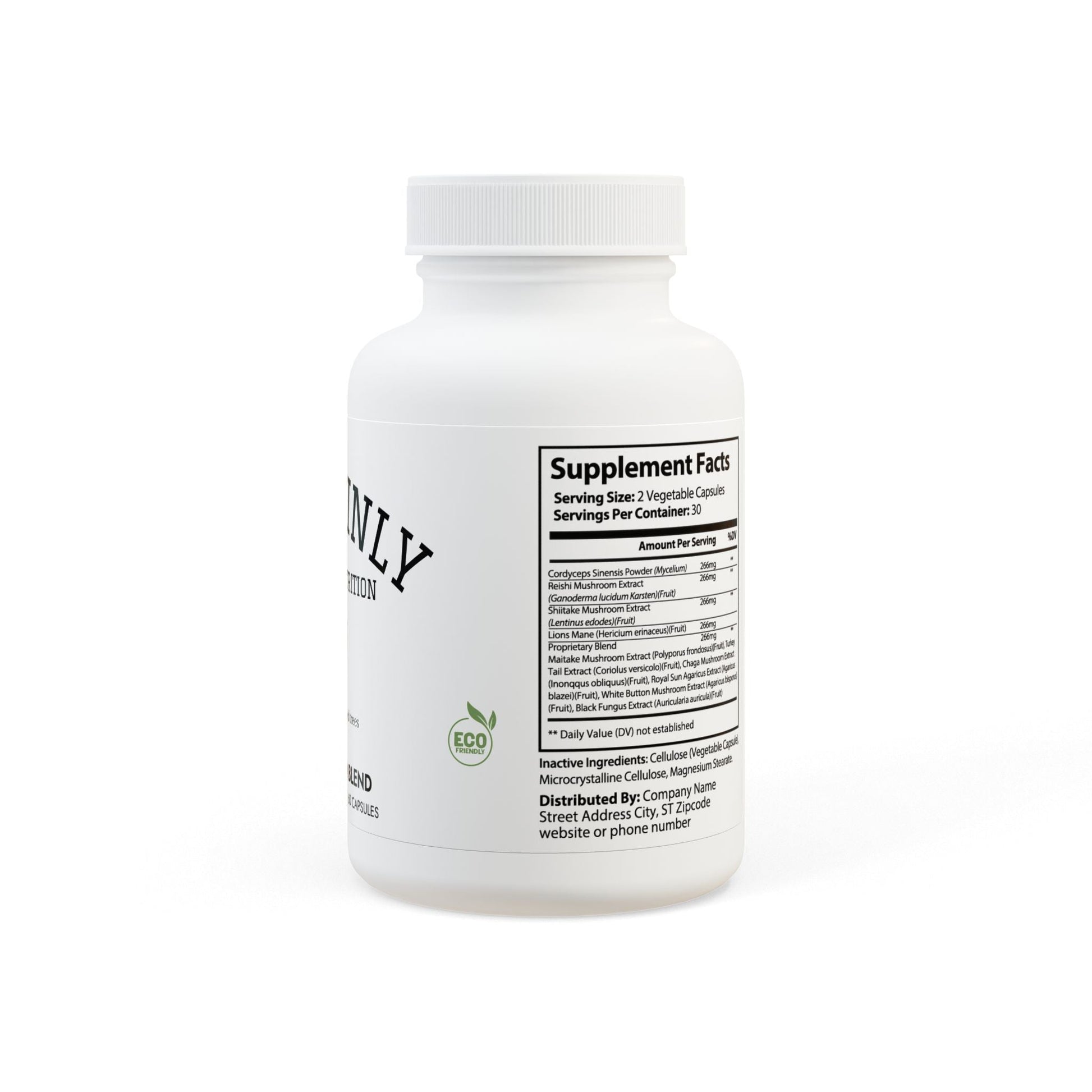 Mushroom Blend Supplement (60 Capsules) - Sustainly Shop