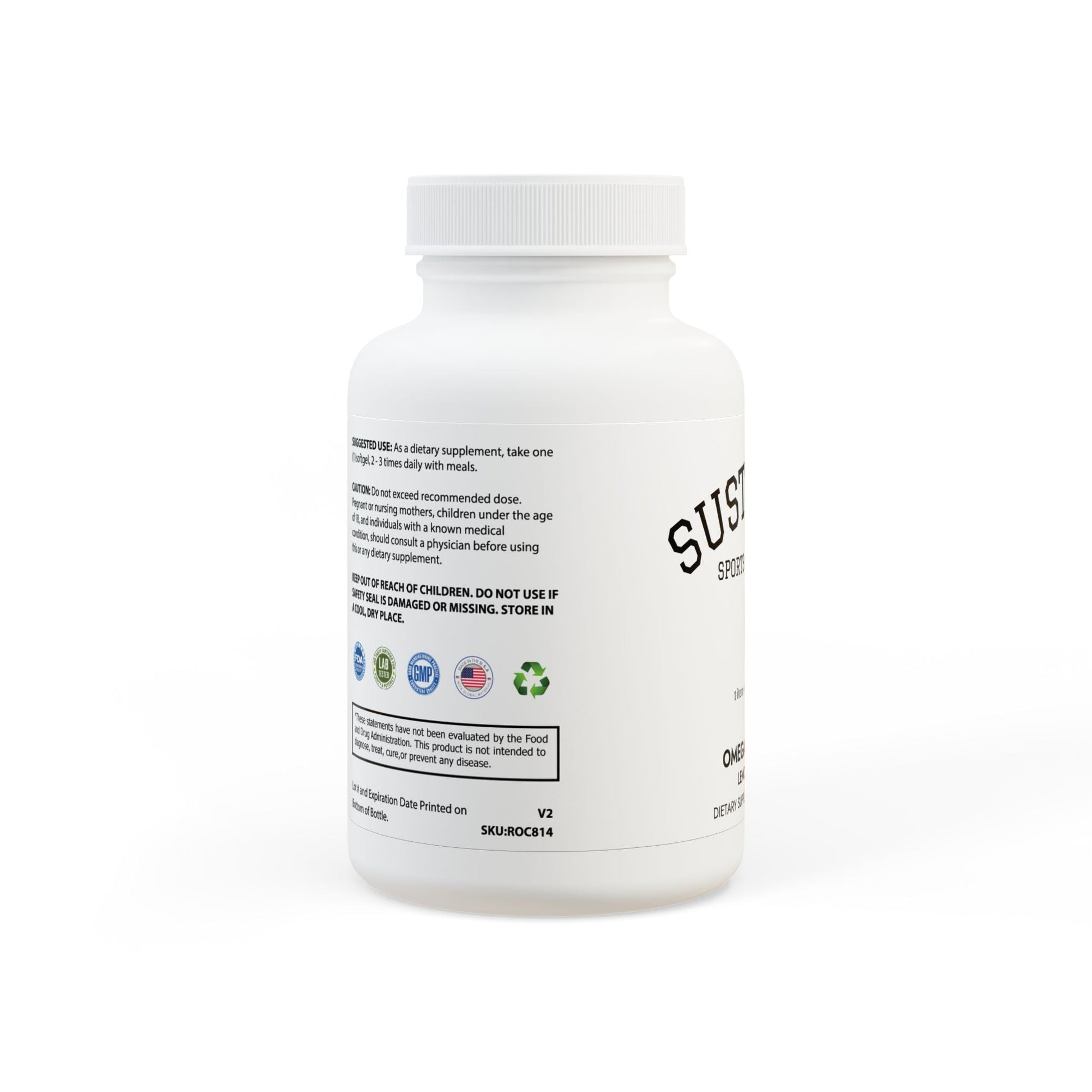 Omega 3 Fish Oil Supplement (60 Softgels) - Sustainly Shop