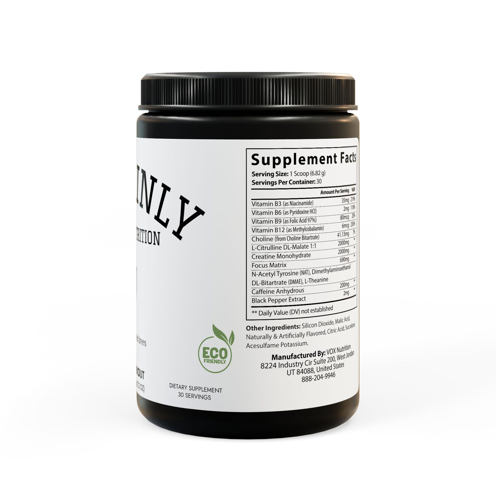 Pre - Workout Supplement, Fruit Punch (204g, 7.1oz) - Sustainly Shop