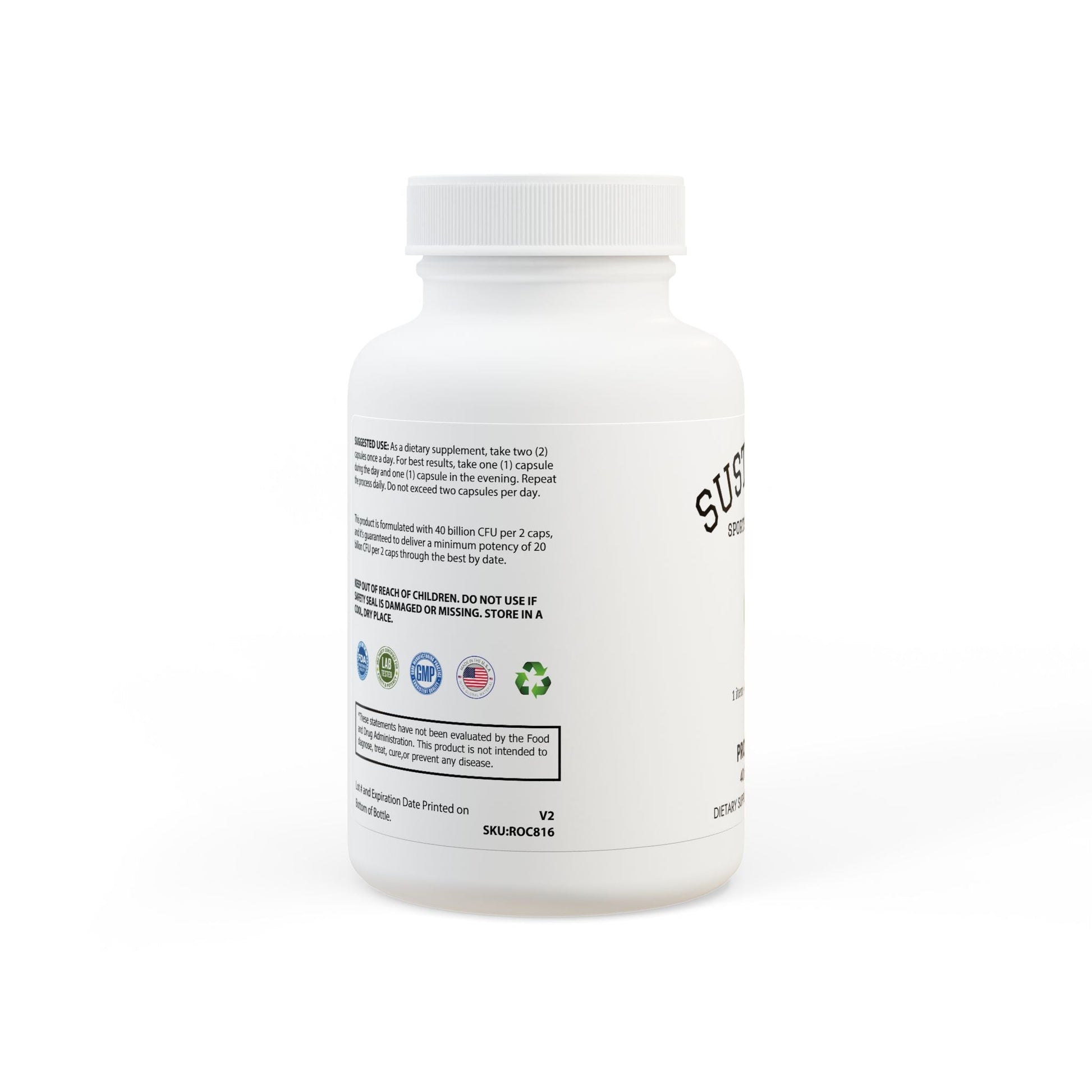 Probiotics Supplement (60 Capsules) - Sustainly Shop